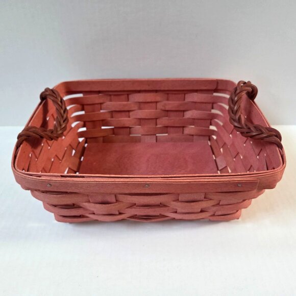 Longaberger Small Serving Basket Sunset Pink Easter Baby Nursery - Picture 6 of 8